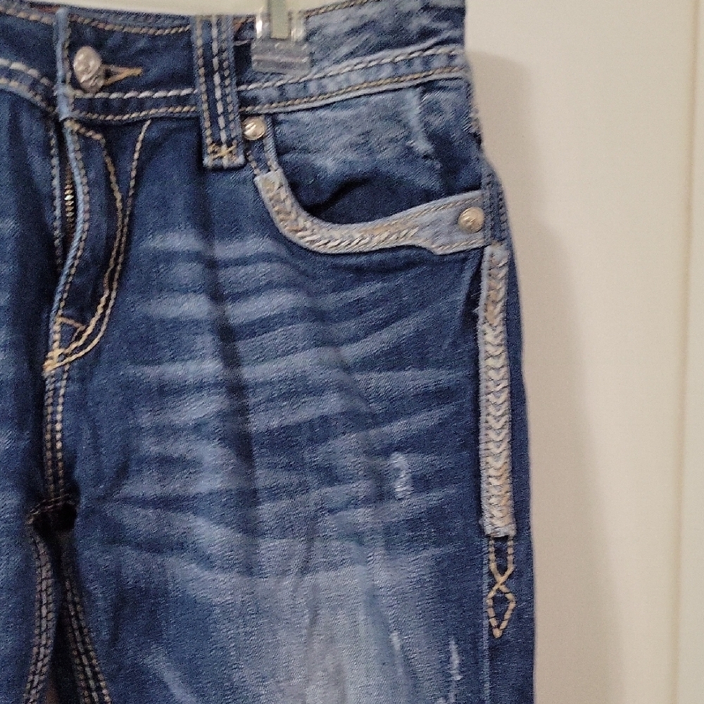 Rock Revival Densia Easy Capri Size 32 - Picture 7 of 11